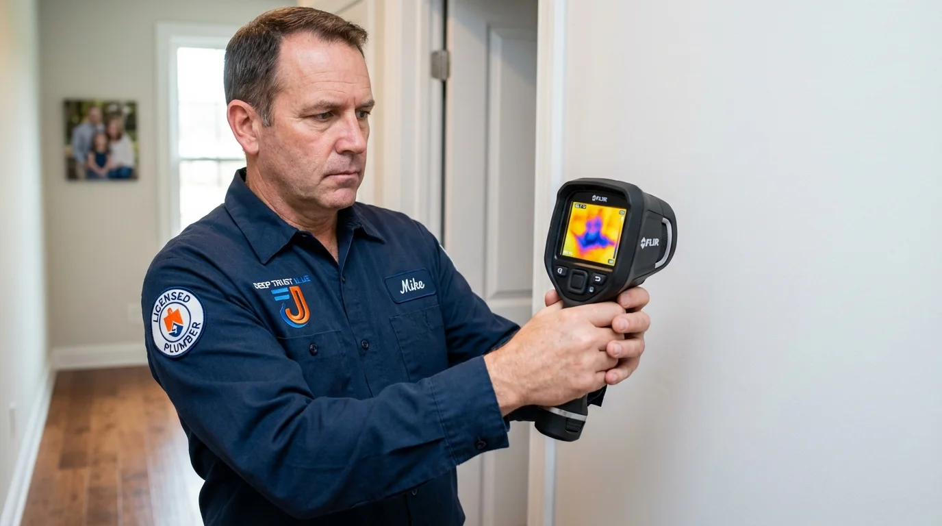 Thermal imaging leak detection by Johns Plumbing LLC in Port Clinton